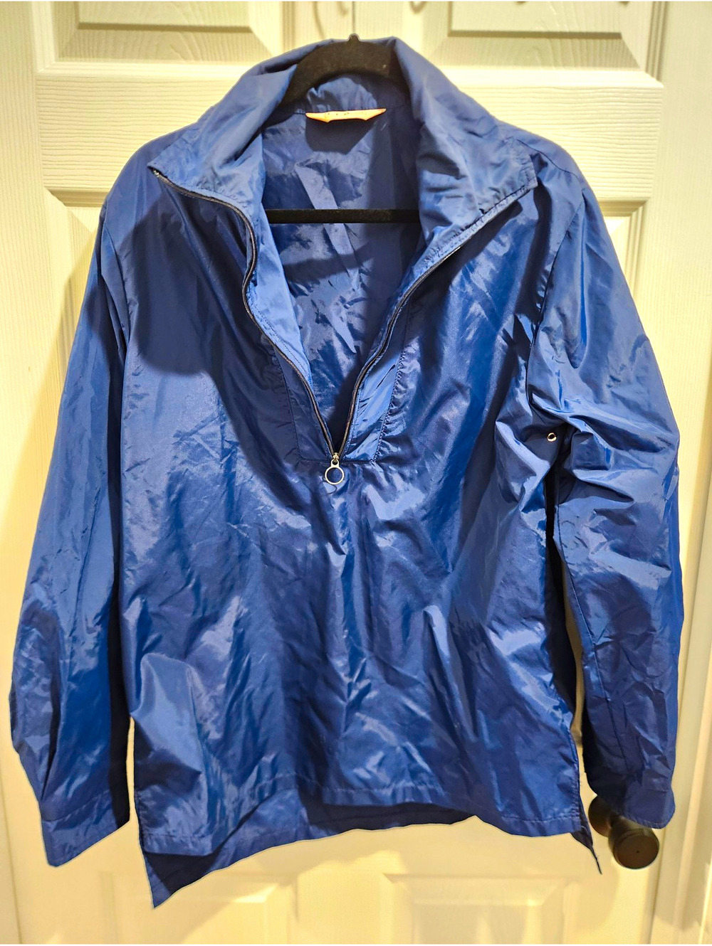 L.L.Bean Men's XL Regular Half Zip Windbreaker Jacket Blue